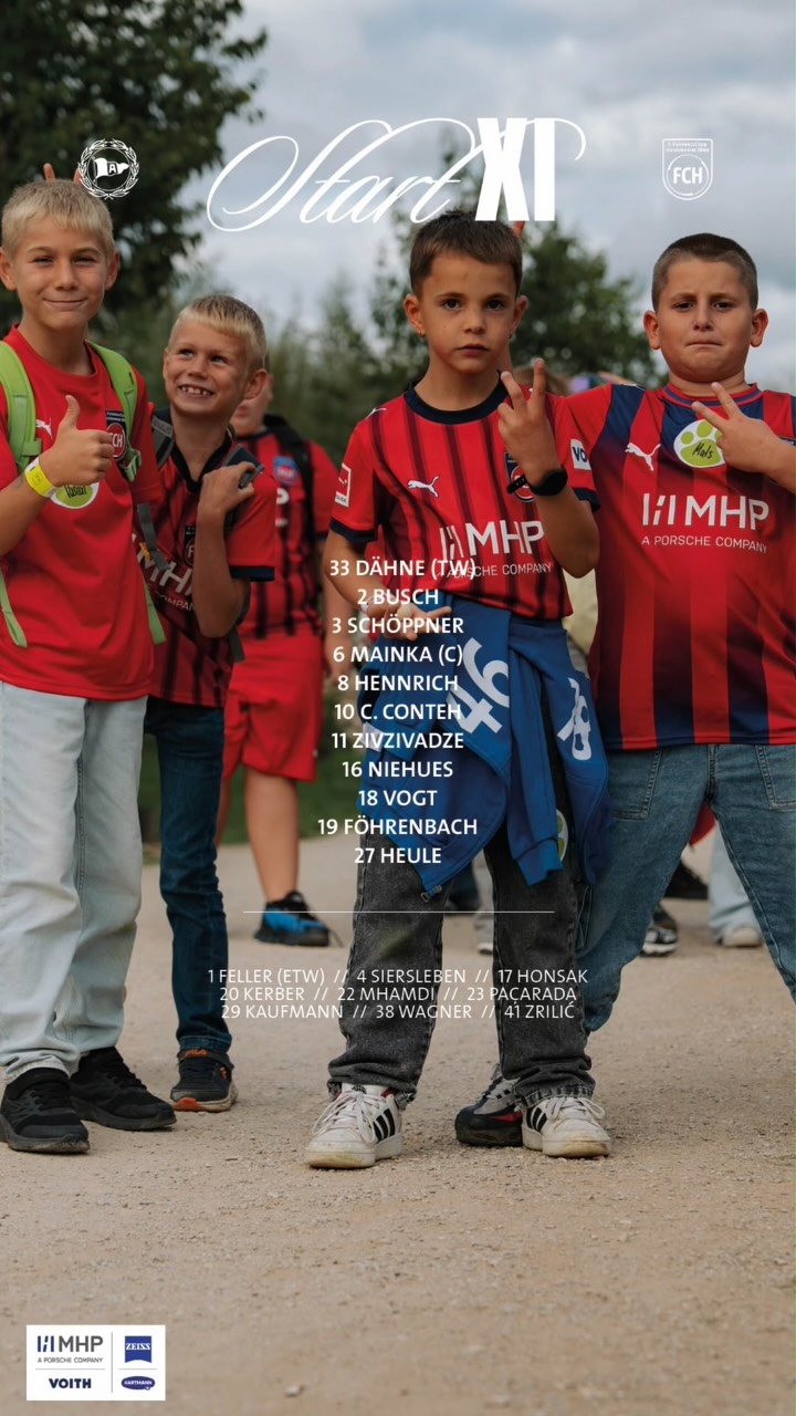 Zum Weltkindertag wird die Aufstellung von unserer Paule Bande präsentiert! 🐻
🔴🔵 #DSCFCH | @mhp_com