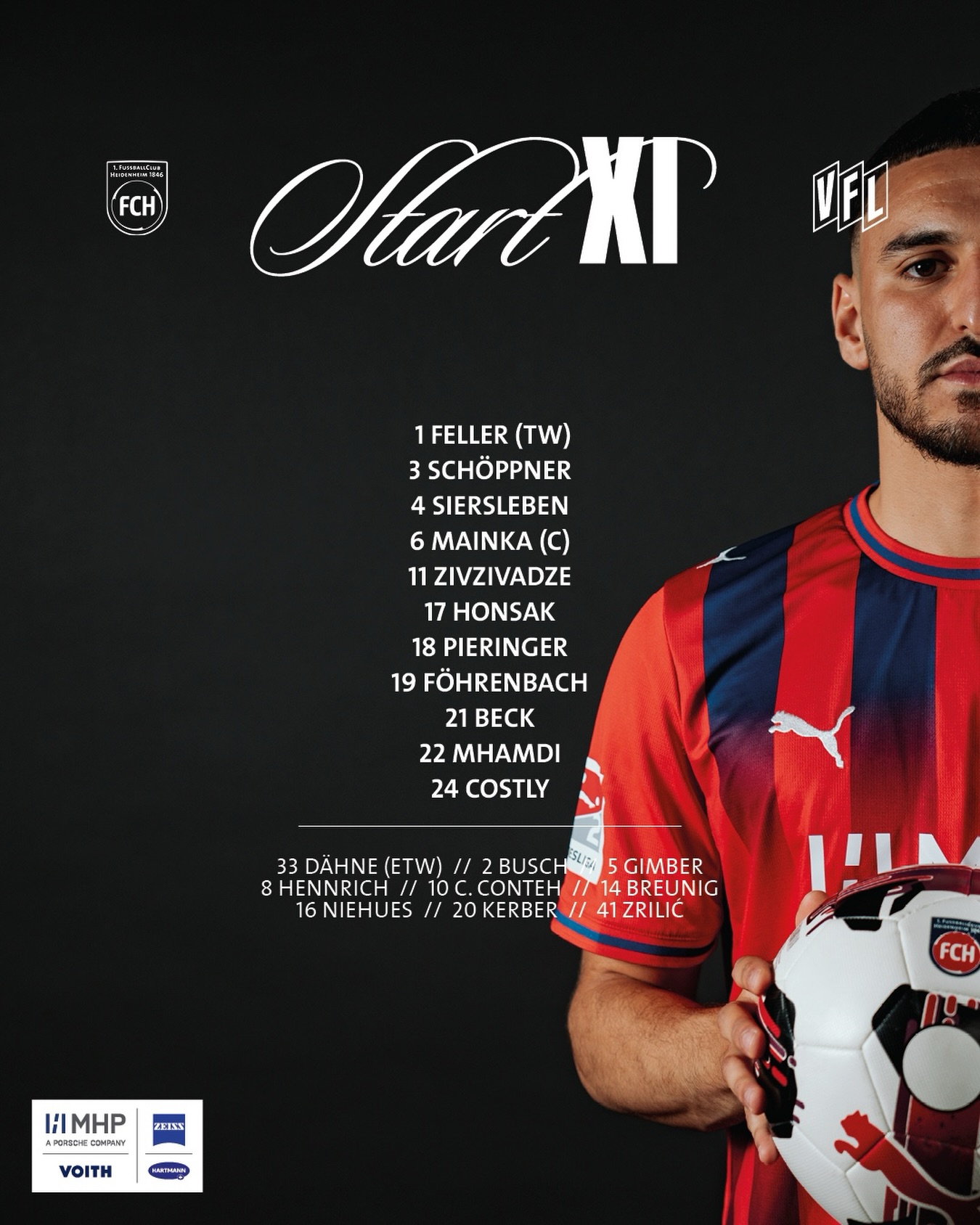 Unsere erste 1️⃣1️⃣ gegen den VFL! 
🔴🔵 #FCHOSN