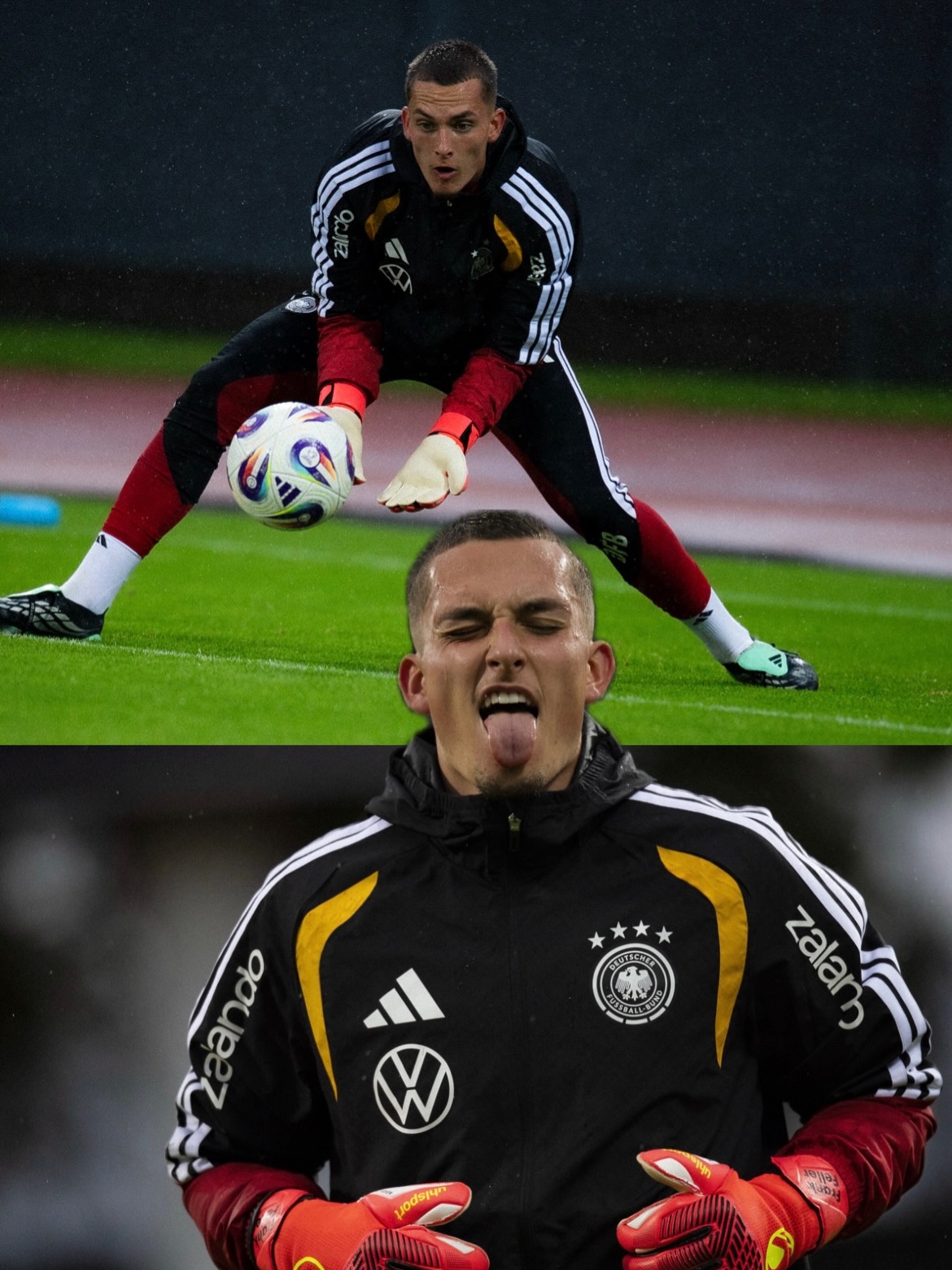 Franky schickt euch Grüße von der U21 Nationalmannschaft! 😜