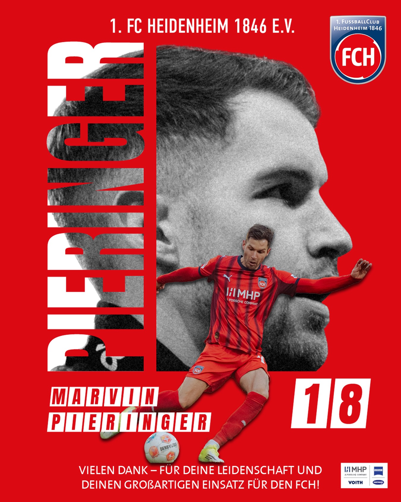 Marvin Pieringer wechselt vom FCH zum SC Paderborn 07. Wir bedanken uns für Deinen Einsatz und De...