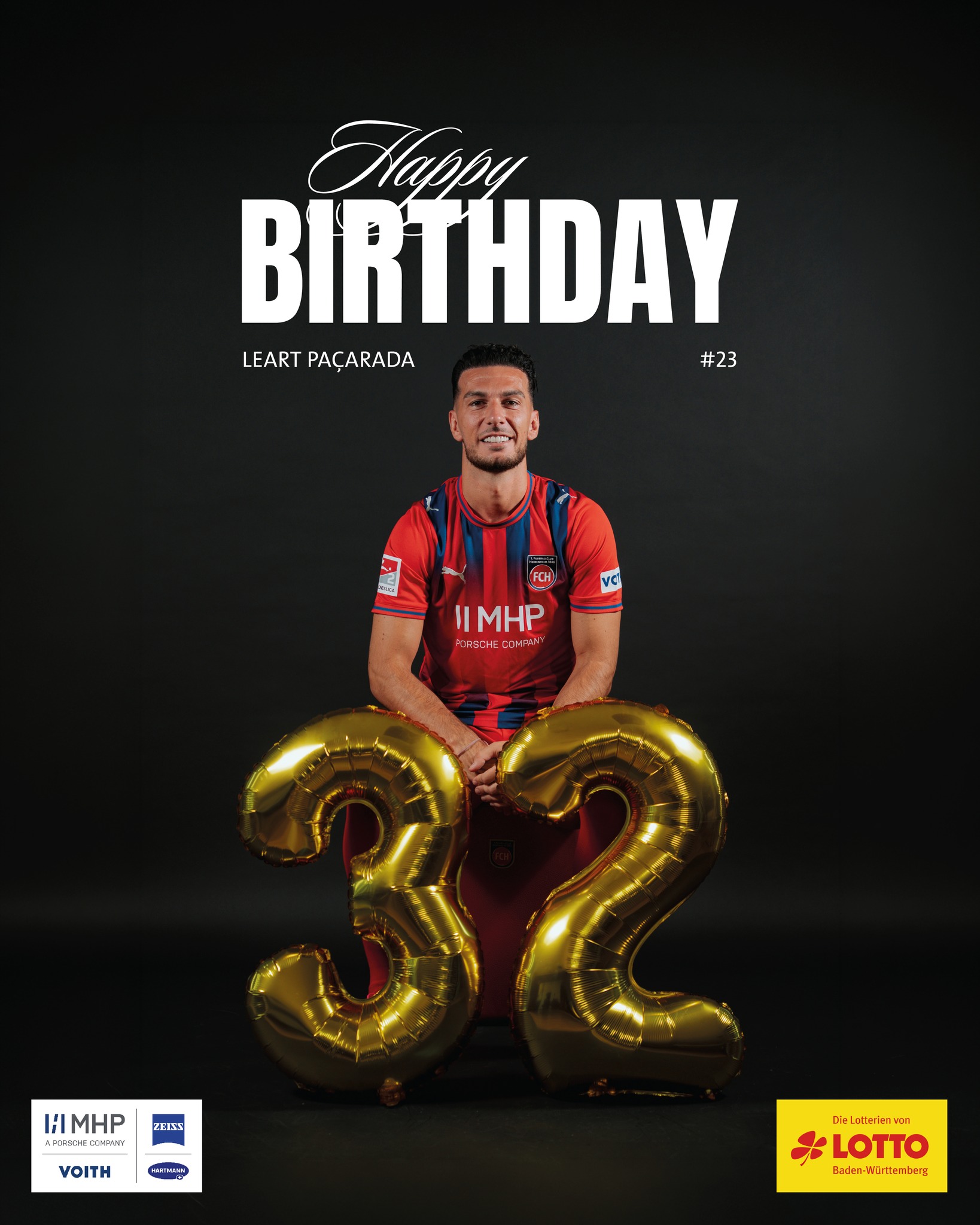 Unsere Nummer 23 hat Geburtstag! 🎂 Wir wünschen Dir einen tollen Tag, Leart! 🫶
🔴🔵 @lottobw