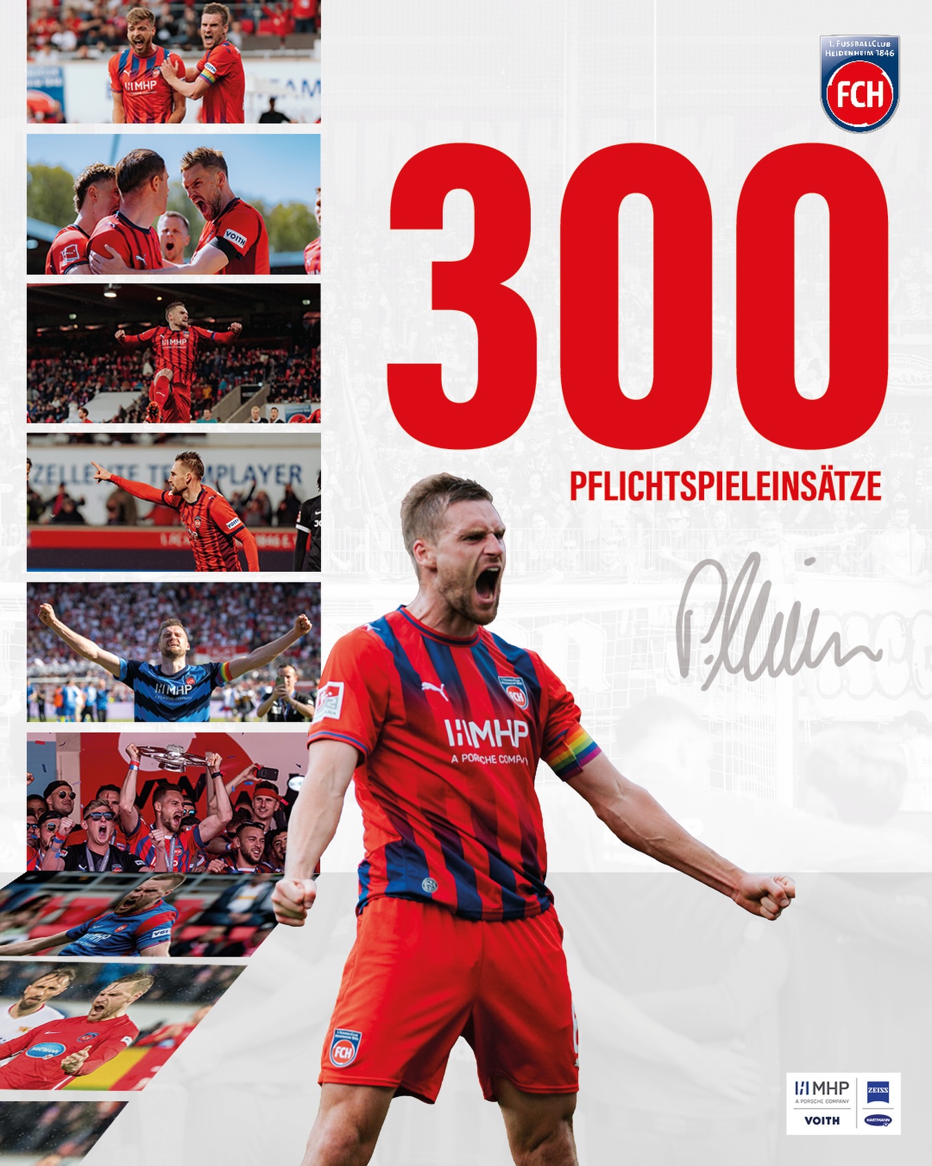 𝟛𝟘𝟘 Pflichtspieleinsätze für unseren Capitano – Danke Padde! 🙌